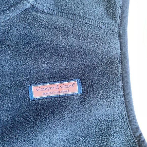 Vineyard Vines Westerly Vineyard Navy Blue Fleece Vest - Picture 4 of 9